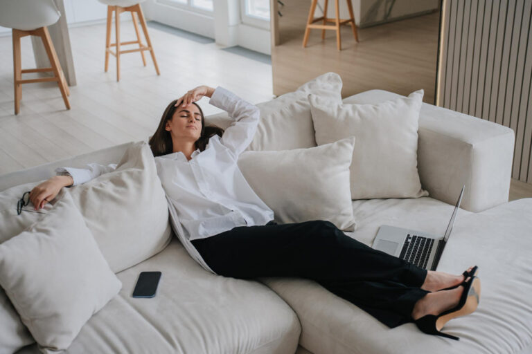 young-lady-relaxing- at-home